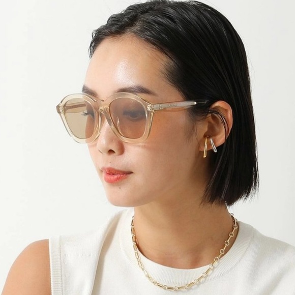 NEW CELINE SUNGLASSES CL40017F 57E BROWN CLEAR EYEWEAR CELINE - Picture 2 of 11